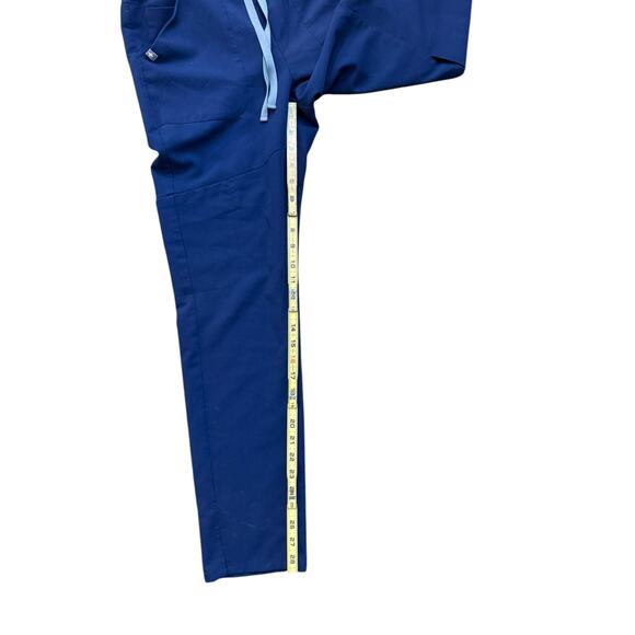 Figs Women's Royal Blue Straight Leg Scrub Pants Size Small - Picture 3 of 5